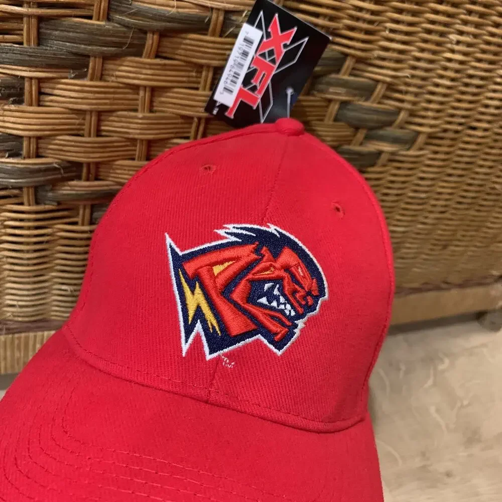 Orlando Rage XFL Red Embroidered Baseball Hat Adjustable NEW Xtreme Football